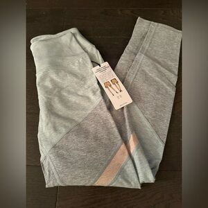 ALO Yoga Gray, Blue and Peach Alosoft High-Waist Leggings